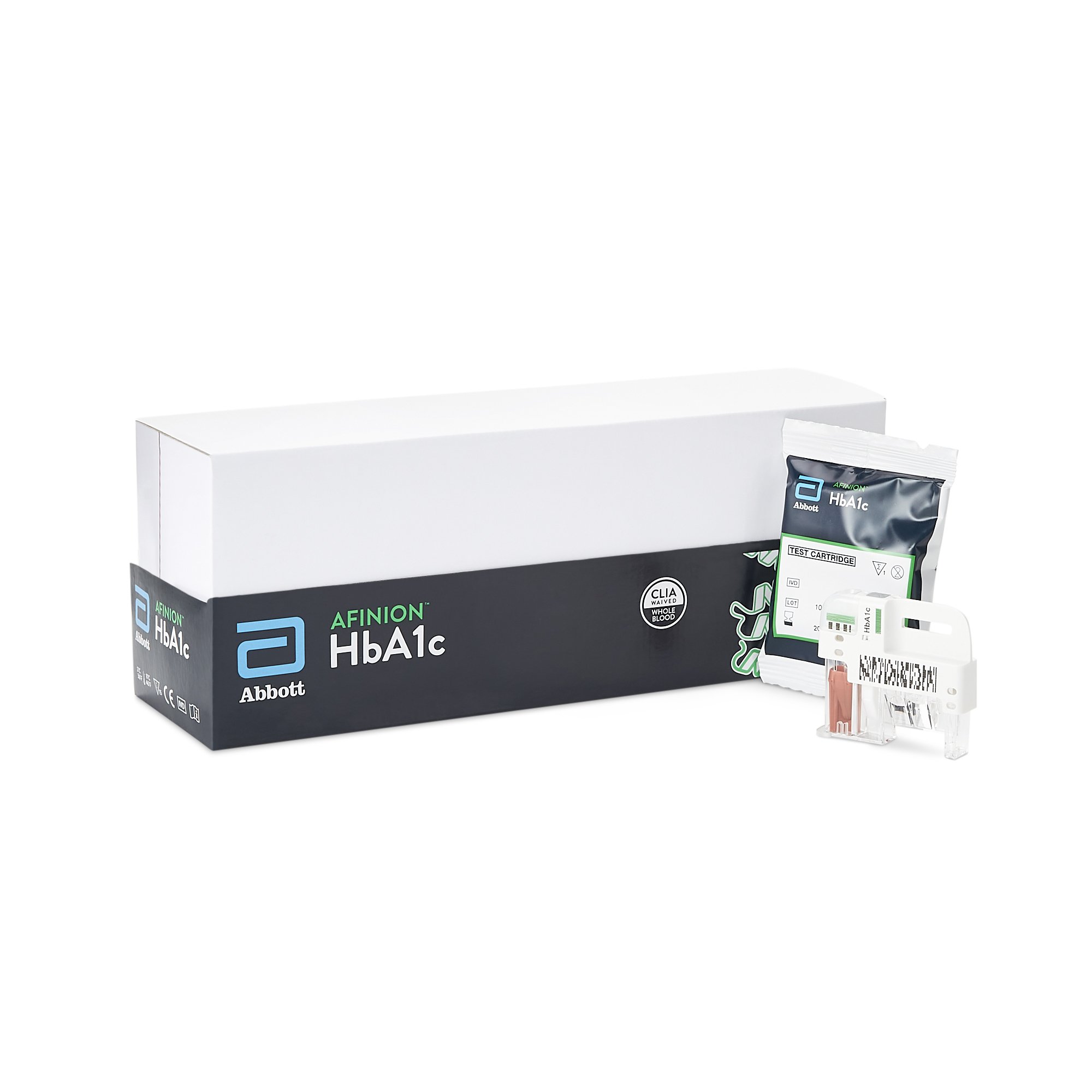 Kit Rapid Test Kit Afinion™ Diabetes Management HbA1c Test Whole Blood Sample 15 Tests CLIA Waived by Abbott Rapid Dx North America LLC  ID 1116974
